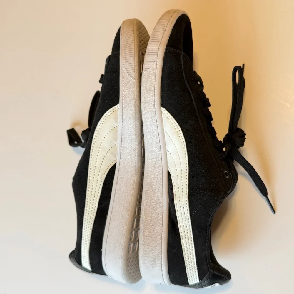 PUMA Women's Vikky 3.0 Lace Up Sneaker Black/White/Silver 9.5 US - Picture 6 of 15
